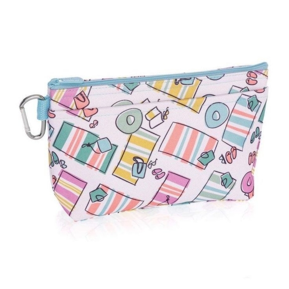 thirty-one Handbags - New Thirtyone beachy keen clear clip pouch